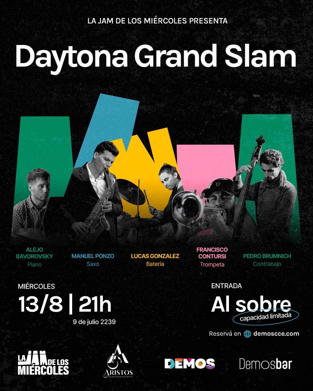 DAYTONA GRAND SLAM en La Jam de los Miércoles